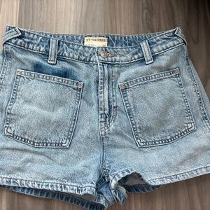 Free People we the free Bettie sailor Light Blue Jean Shorts